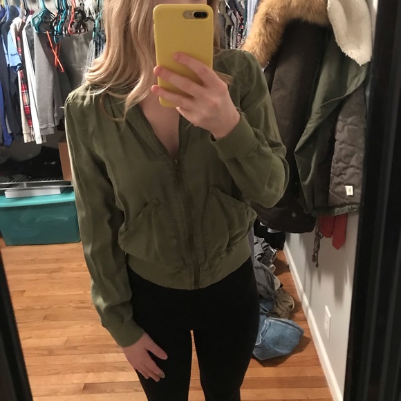 Green Bomber Jacket - Picture 3 of 3